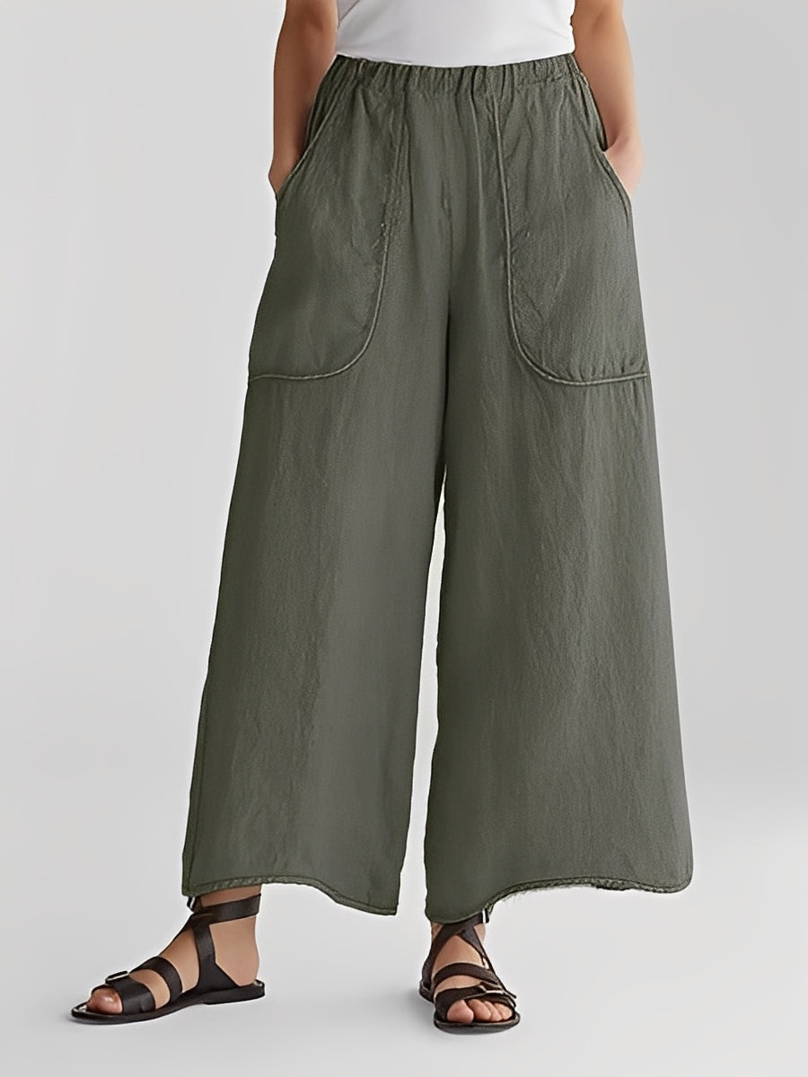 Marley - Pantaloni casual a gamba larga per donne 1
