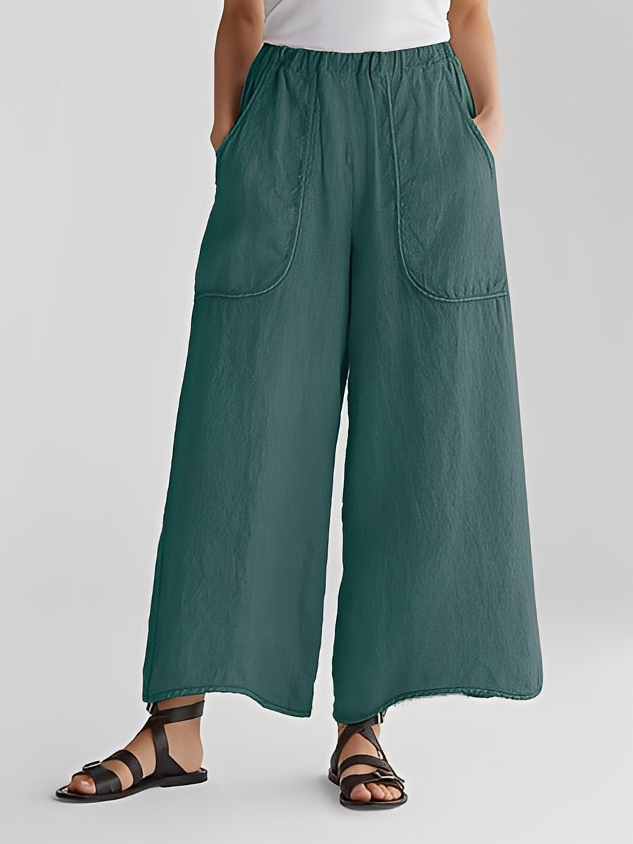 Marley - Pantaloni casual a gamba larga per donne 2