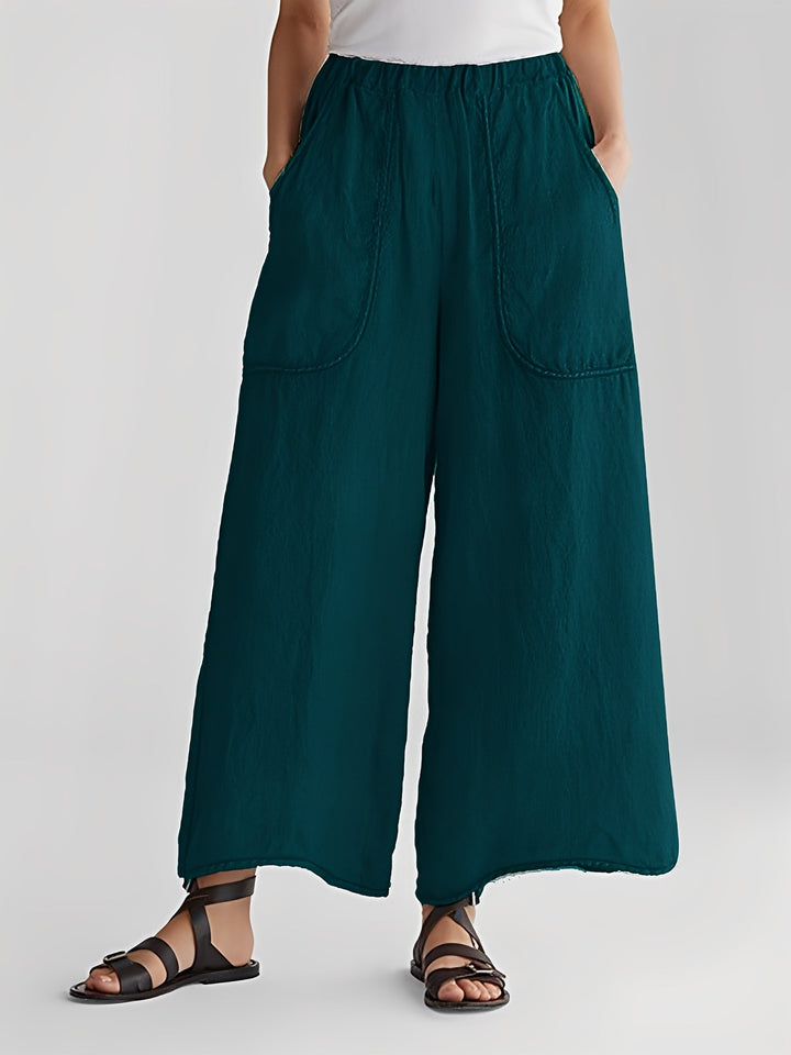 Marley - Pantaloni casual a gamba larga per donne 3