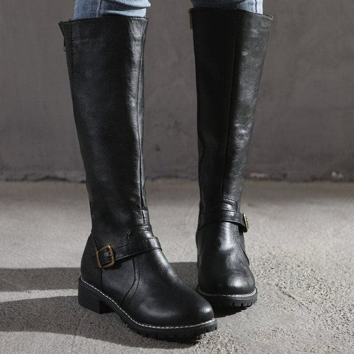 Marly - Stivaletti casual con fibbia decorativa per donne 3