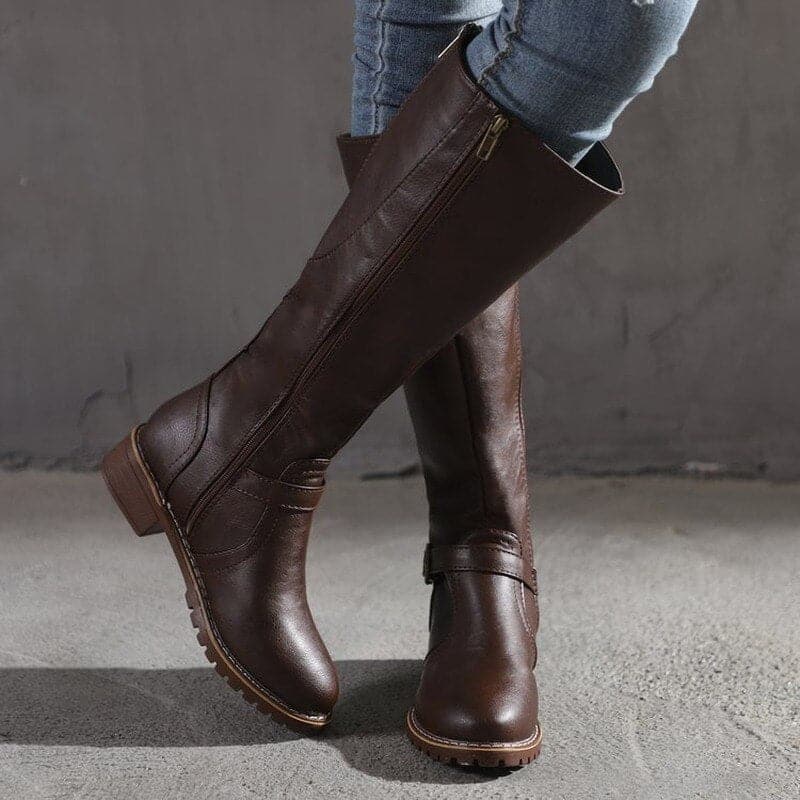 Marly - Stivaletti casual con fibbia decorativa per donne 4