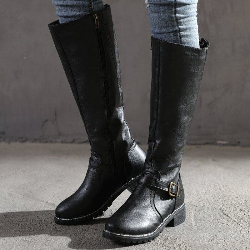 Marly - Stivaletti casual con fibbia decorativa per donne 5