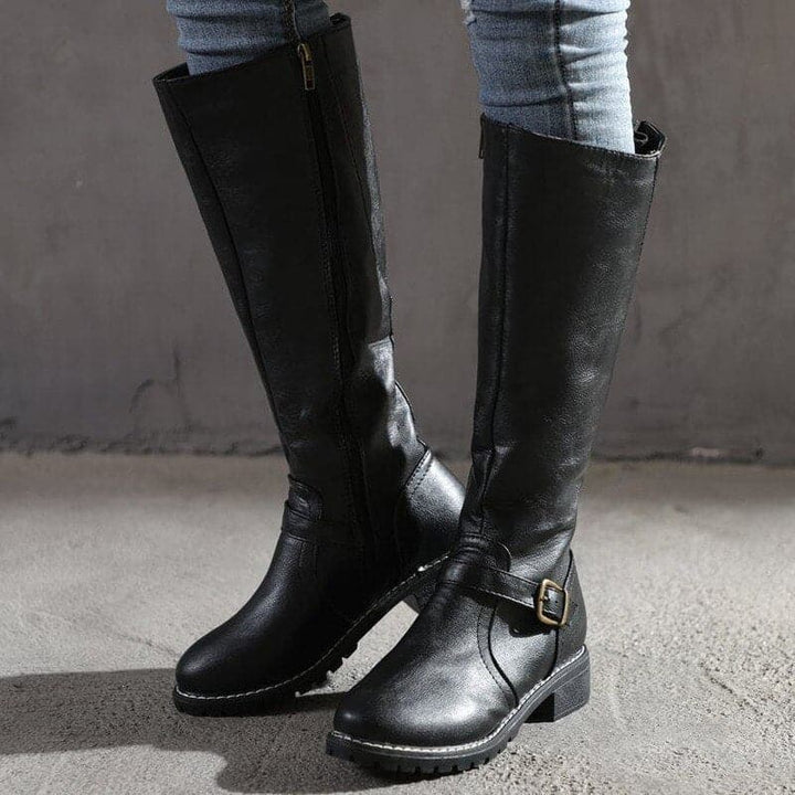 Marly - Stivaletti casual con fibbia decorativa per donne 5