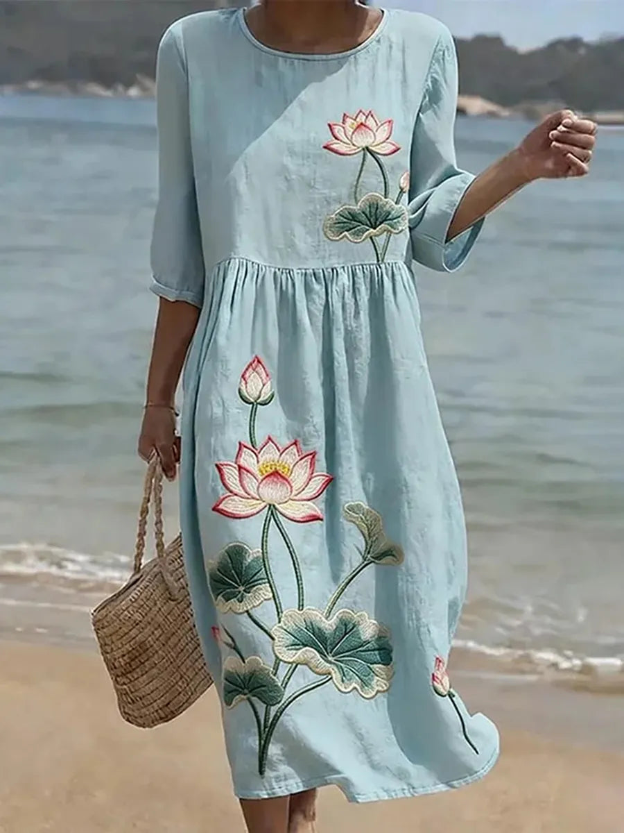 Maxi Floral Dress – Stunningly Elegant & Effortlessly Chic Abito Donna 0