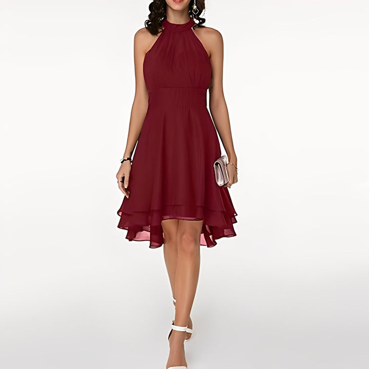Melissa - Abito in chiffon con volant giocosi per donne 3