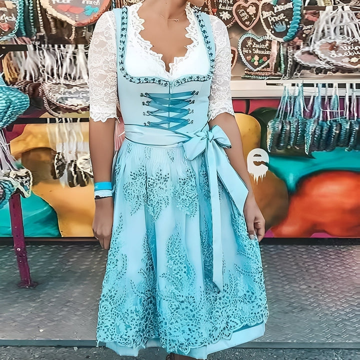 Mellony - Classico Dirndl in design tradizionale per donne 1