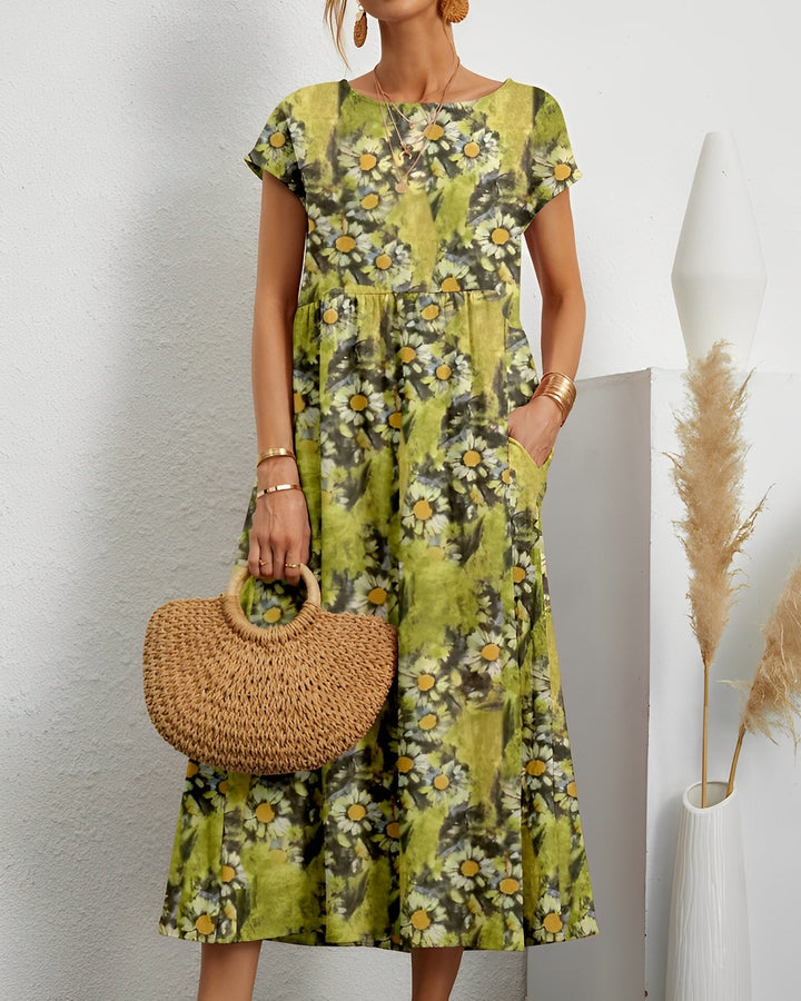 Merla - Abito midi elegante da donna con tasche 0