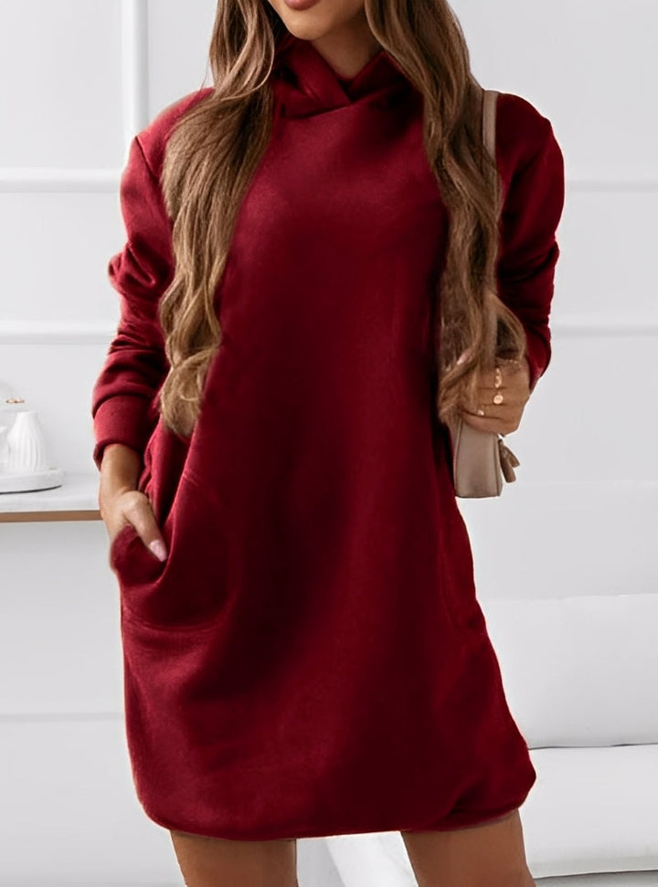 Michaela - Elegante abito corto con cappuccio per donne 4