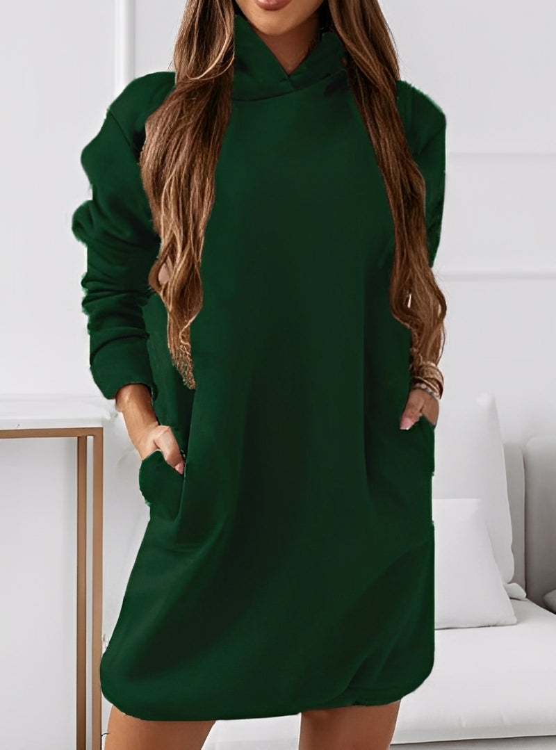 Michaela - Elegante abito corto con cappuccio per donne 5
