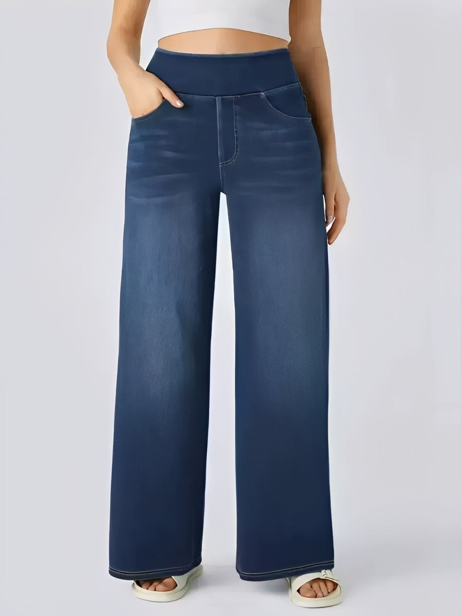 Miley - Jeans dritte elastiche a vita alta per donne 1