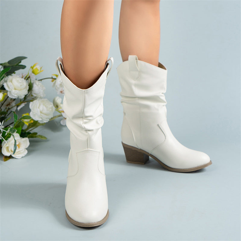 Mirabel - Stivali classici da cowboy in pelle per donne 0