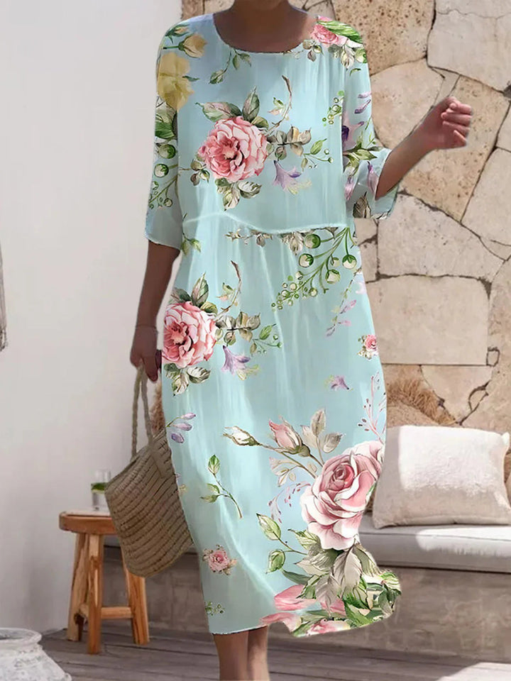 Miranda - Elegante Abito Floreale 0