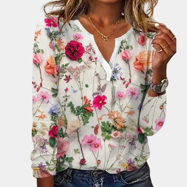Morwen - Camicetta Floreale Casual per Donne 0