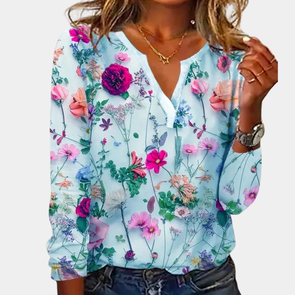 Morwen - Camicetta Floreale Casual per Donne 1
