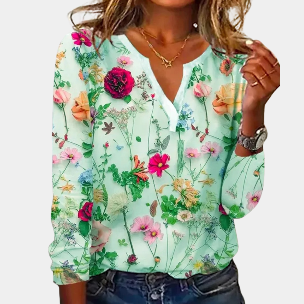 Morwen - Camicetta Floreale Casual per Donne 2