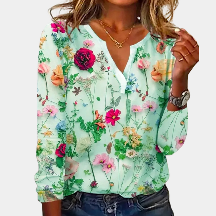 Morwen - Camicetta Floreale Casual per Donne 2