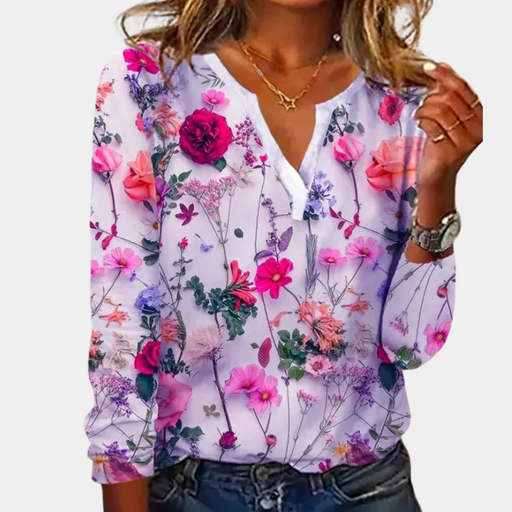 Morwen - Camicetta Floreale Casual per Donne 3