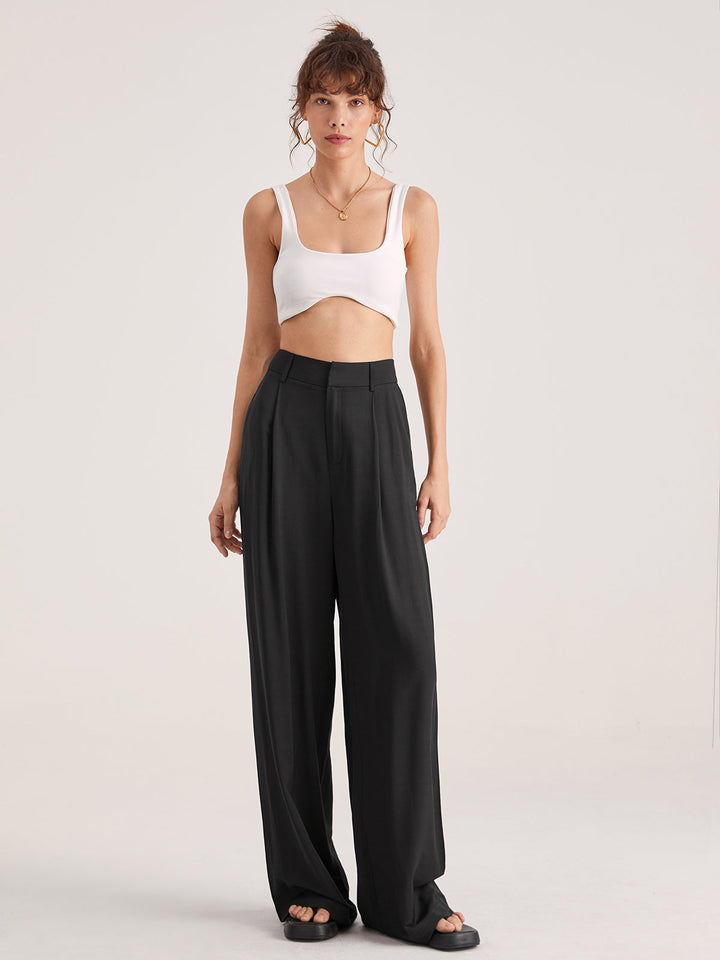 Nadia – Pantaloni a Faldini con Vita Alta 3