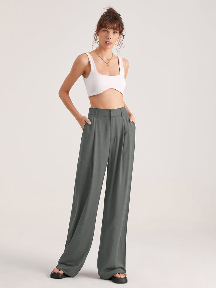Nadia – Pantaloni a Faldini con Vita Alta 7