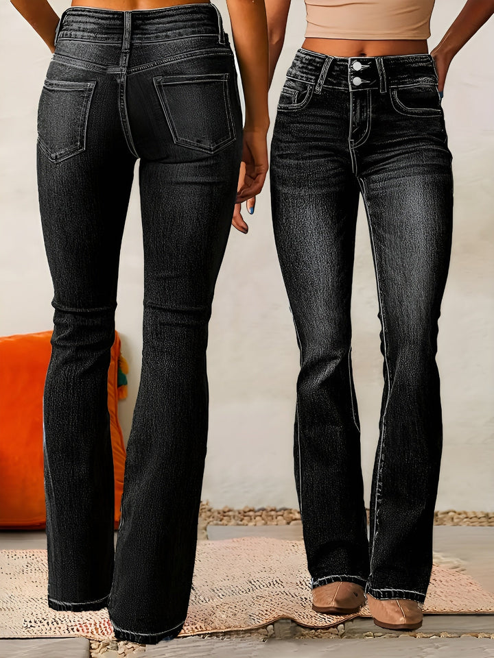 Neely - Jeans casual a vita alta per donne 2