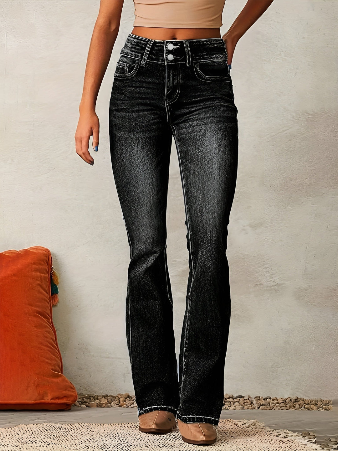 Neely - Jeans casual a vita alta per donne 3