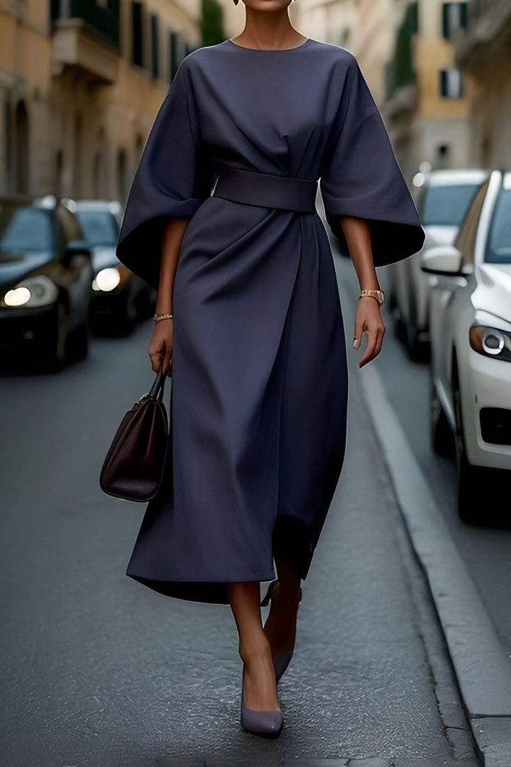 Nicole - Stiloso Midikleid con Maniche a Lanterna per Donne 6