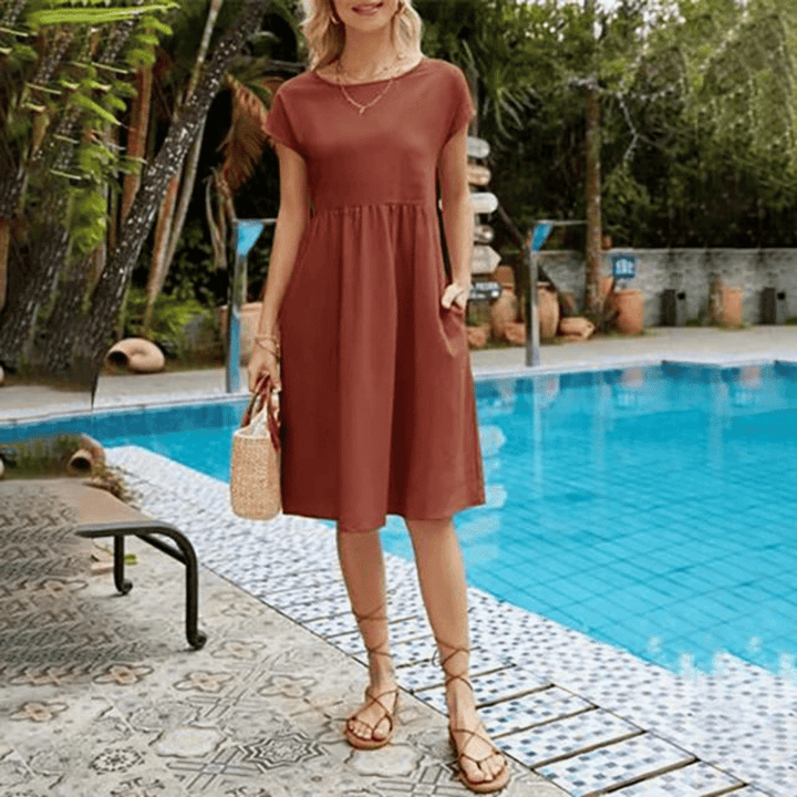 Nina | Abito Raffinato Con Scollo Rotondo 4