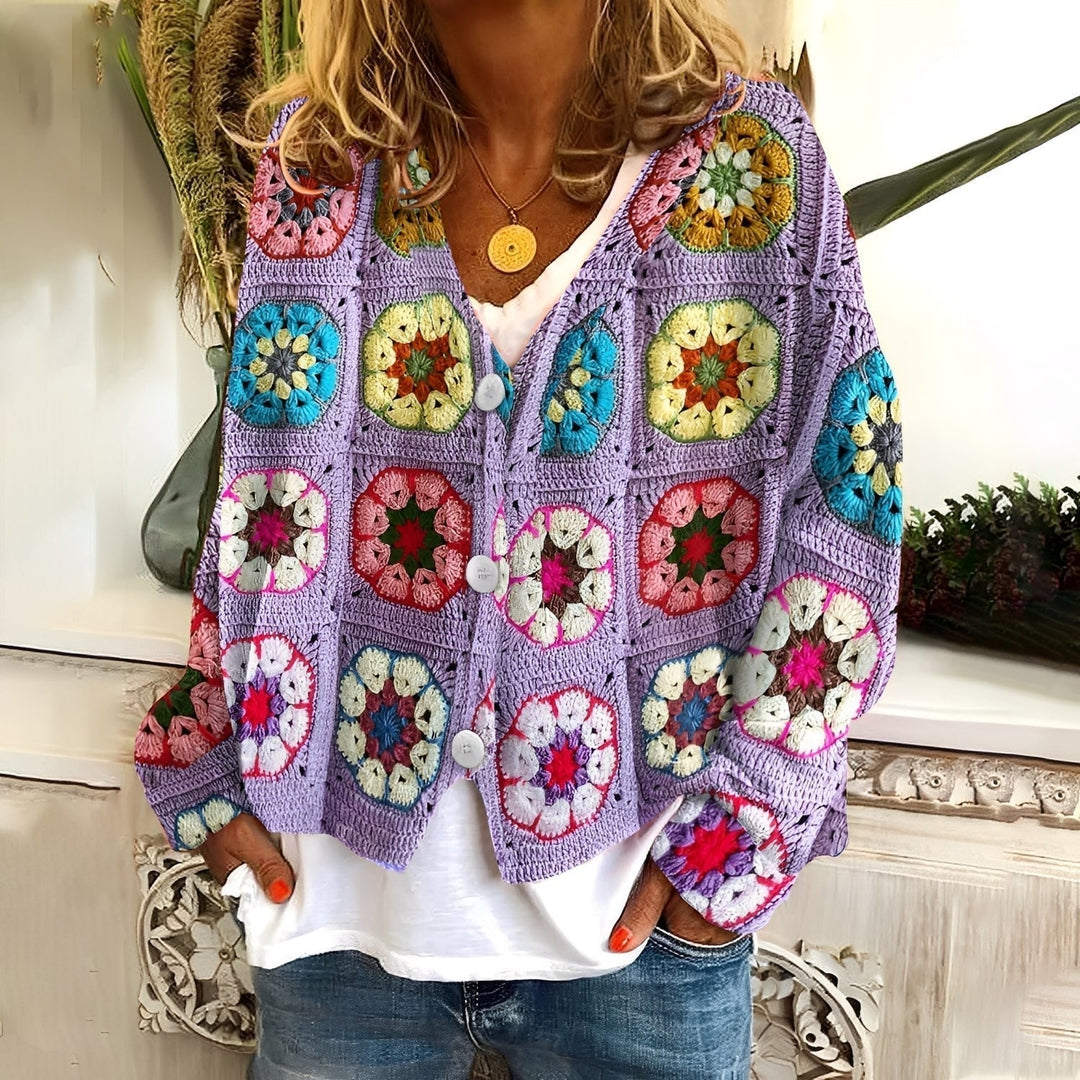 Nydia - Maglione morbido e casual con stampa per donne 4