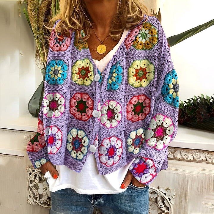 Nydia - Maglione morbido e casual con stampa per donne 4