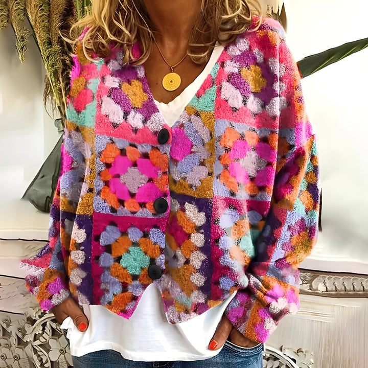 Nydia - Maglione morbido e casual con stampa per donne 5