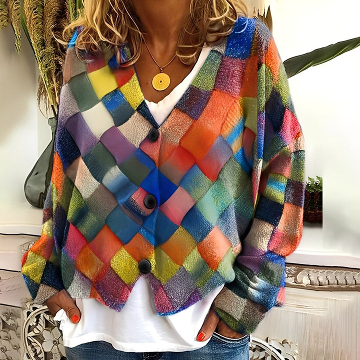 Nydia - Maglione morbido e casual con stampa per donne 6
