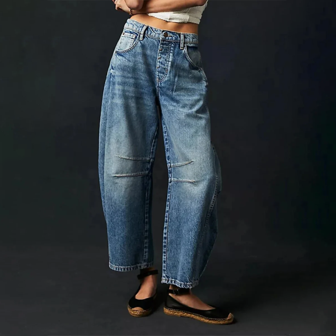 RIA | JEANS CHIC A GAMBA LARGA 8