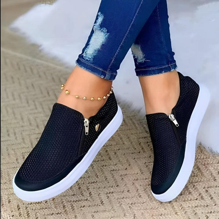 Renita - Scarpe casual con zip per donne 2
