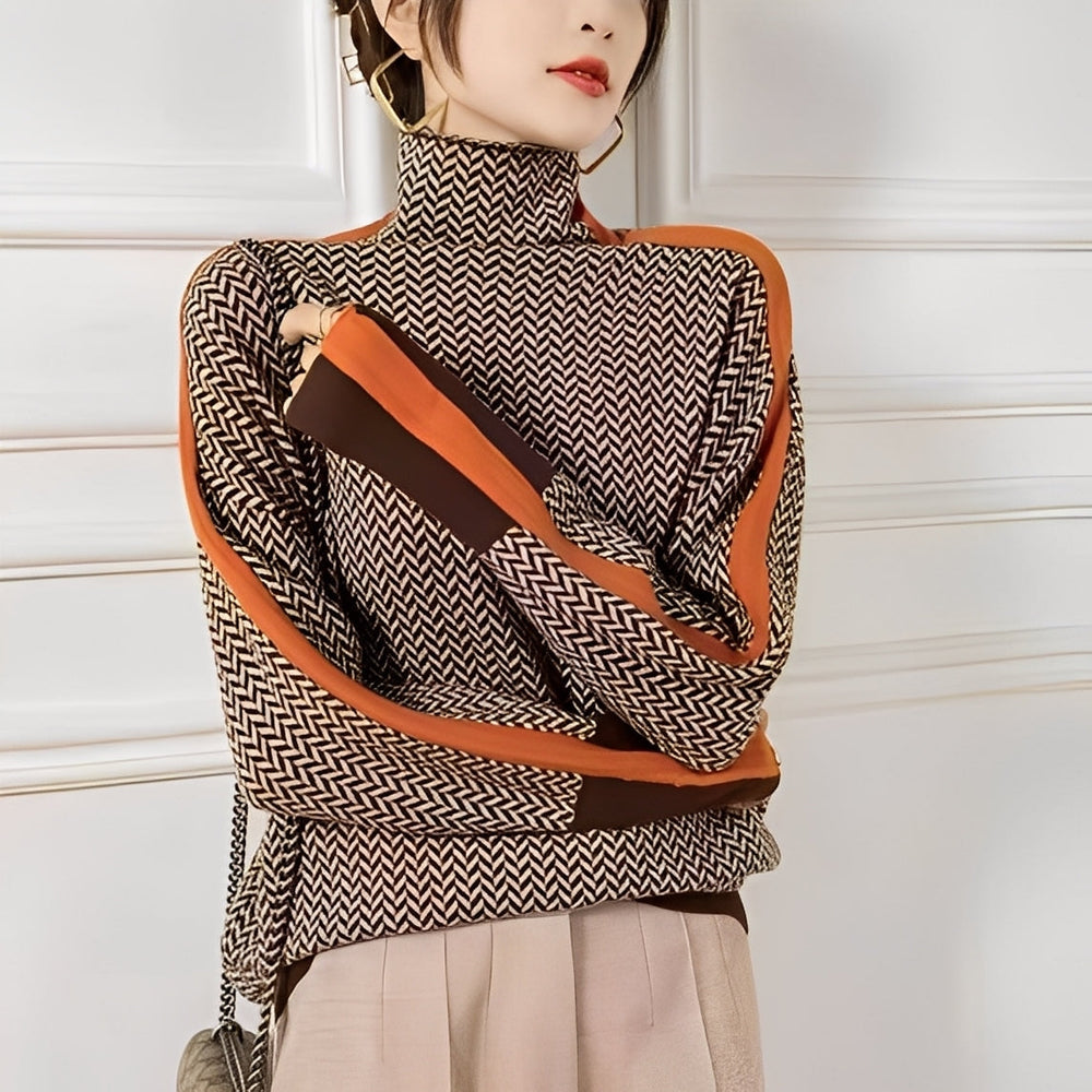 Roxanna - Maglione a righe casual e taglio morbido per donne 1
