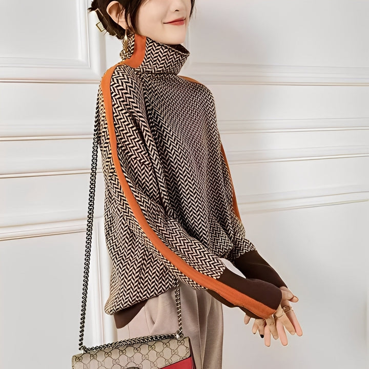 Roxanna - Maglione a righe casual e taglio morbido per donne 2