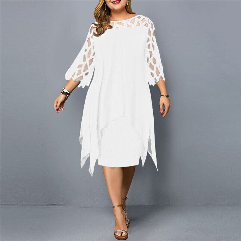 Savanna - Abito in chiffon taglia pus per donne 0