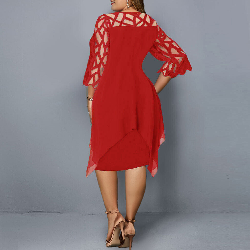 Savanna - Abito in chiffon taglia pus per donne 1
