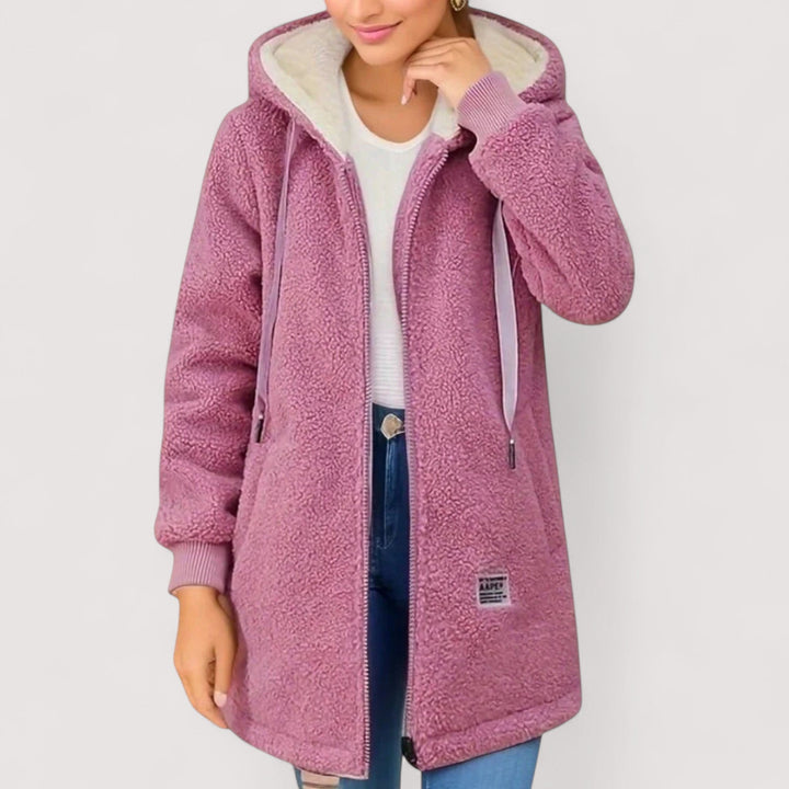 Selena | Giacca in Pile con Cappuccio 1