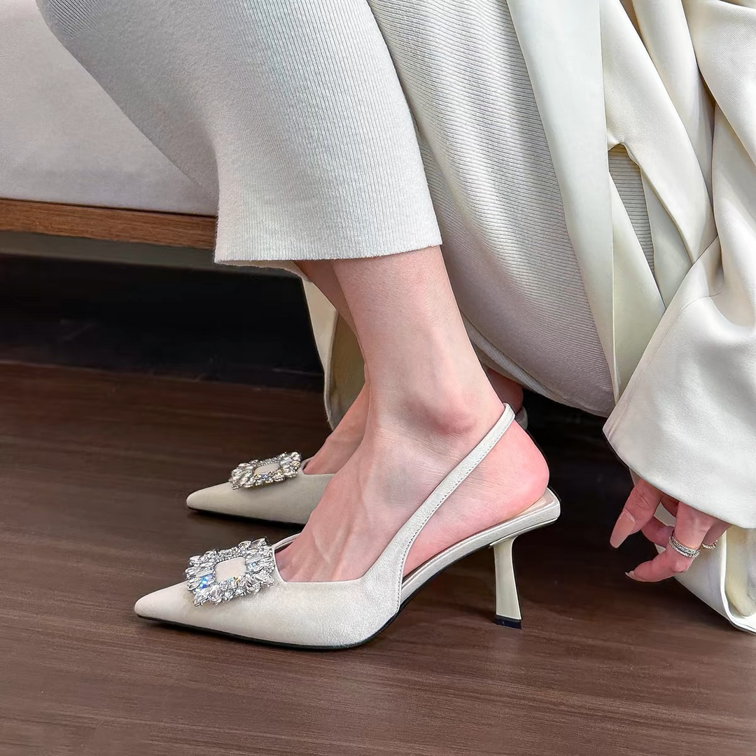 Shantel - eleganti scarpe con tacco a spillo a punta con strass 0