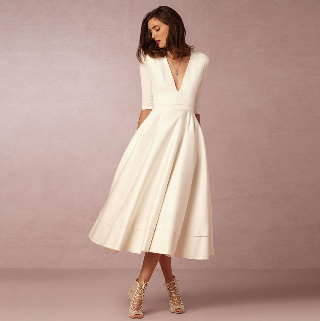 Sharise - Abito casual con scollo a V per donne 0