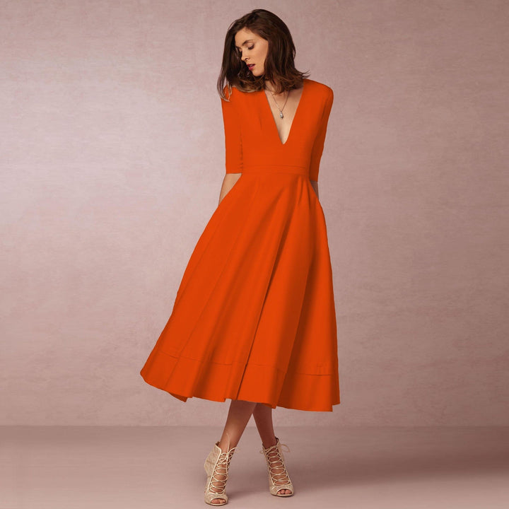 Sharise - Abito casual con scollo a V per donne 3
