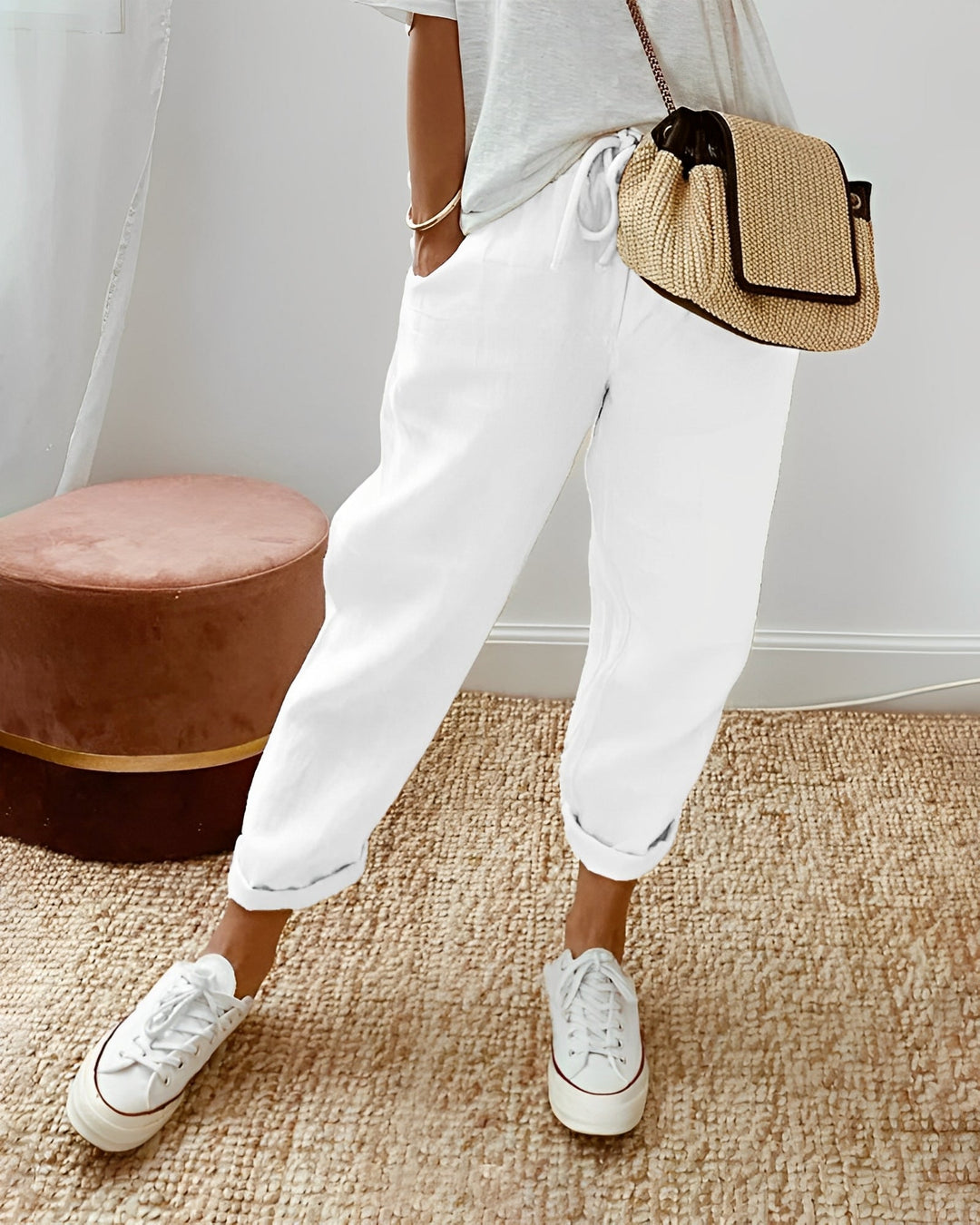 Sherie - Casual, morbidi pantaloni di lino per donne 2
