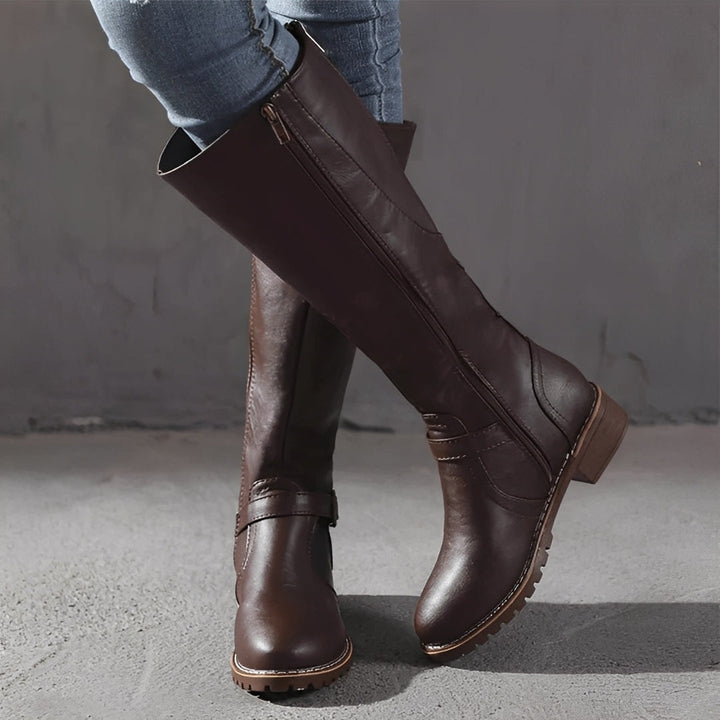 Shirlee - Eleganti alti stivali con fibbia per donne 2