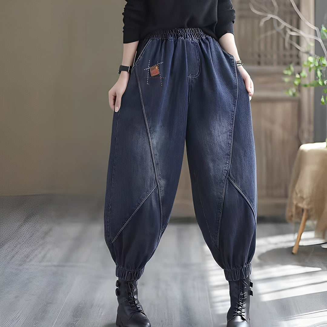 Shyanne - Jeans classici con cintura elastica per donne 0