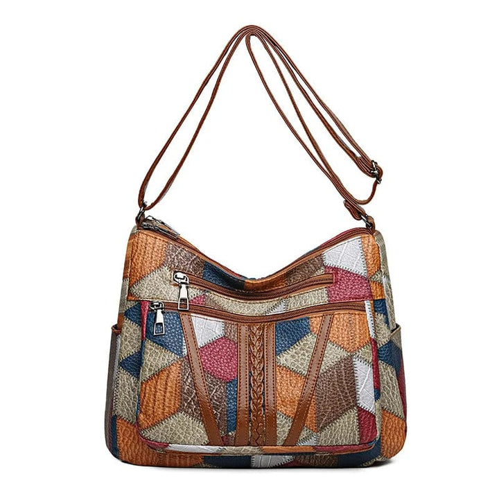 Solara | Borsa a Tracolla in Pelle con Motivo Mosaico 7