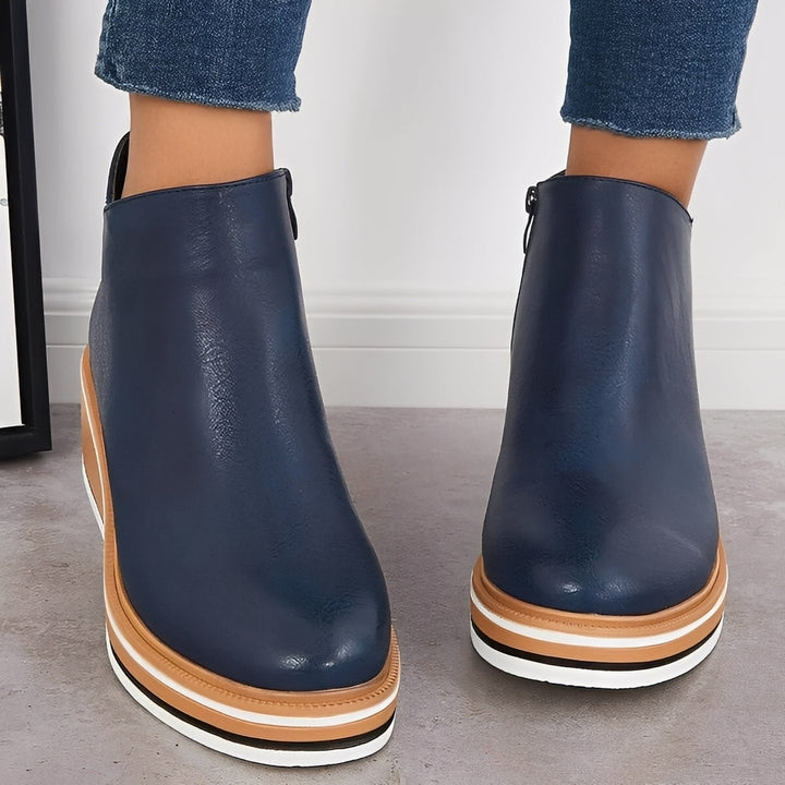 Sorrel - Stivali in pelle casual con zip per donne 0