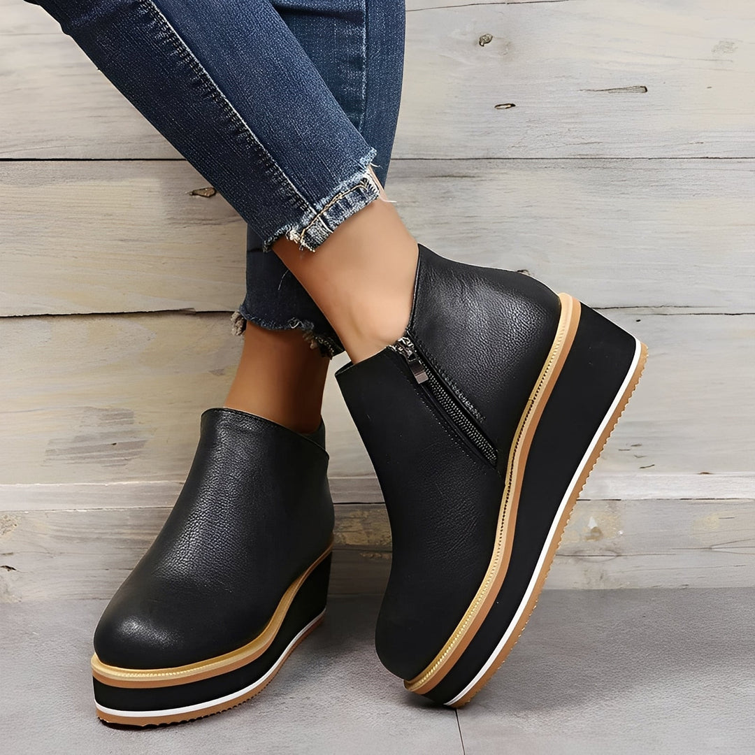 Sorrel - Stivali in pelle casual con zip per donne 2