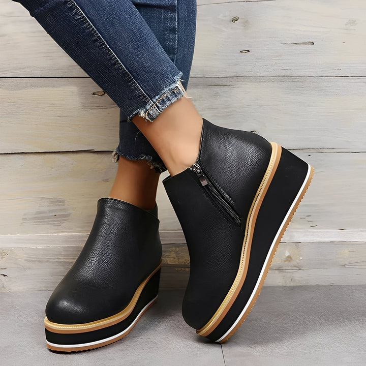 Sorrel - Stivali in pelle casual con zip per donne 2