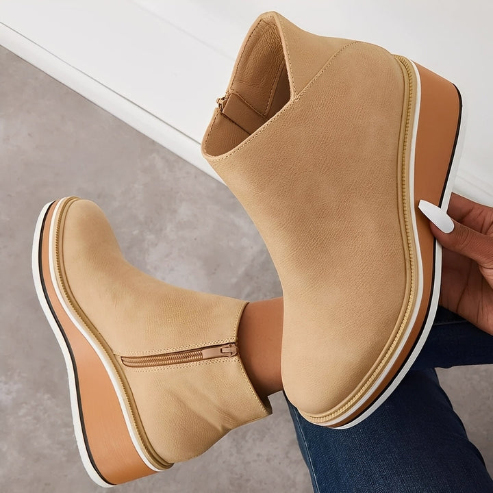 Sorrel - Stivali in pelle casual con zip per donne 3