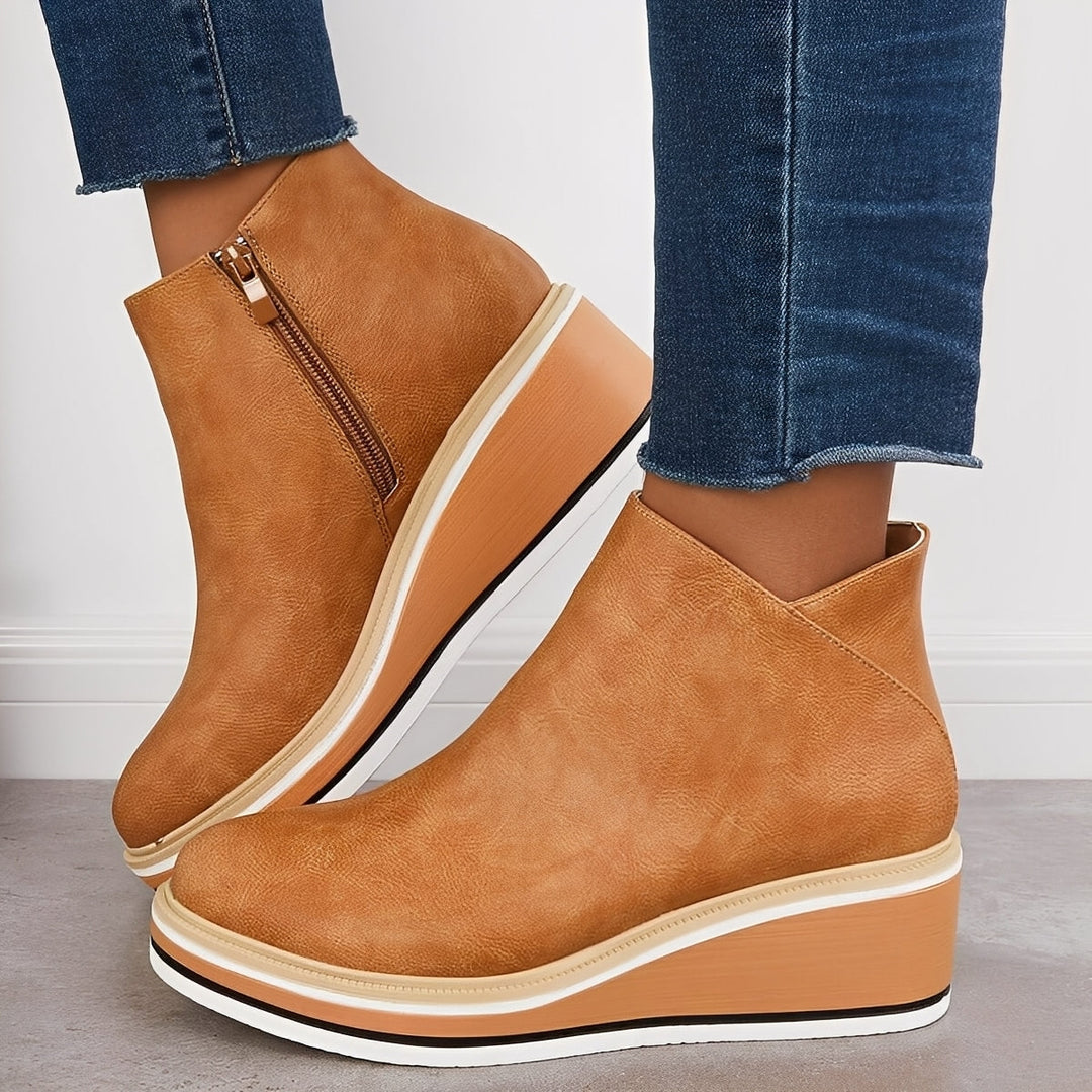 Sorrel - Stivali in pelle casual con zip per donne 4